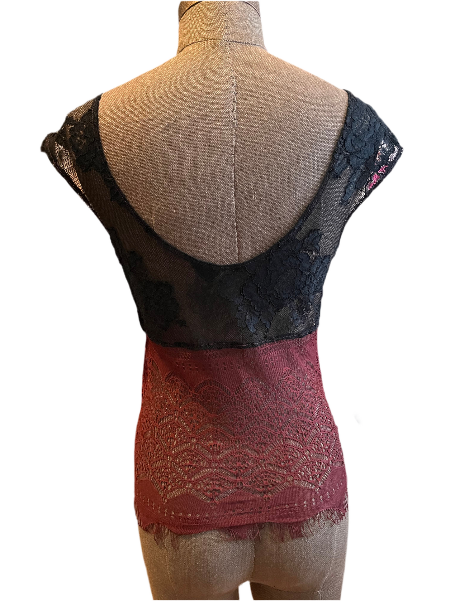 RTS 1 of 1 two tone sheer top (XS)