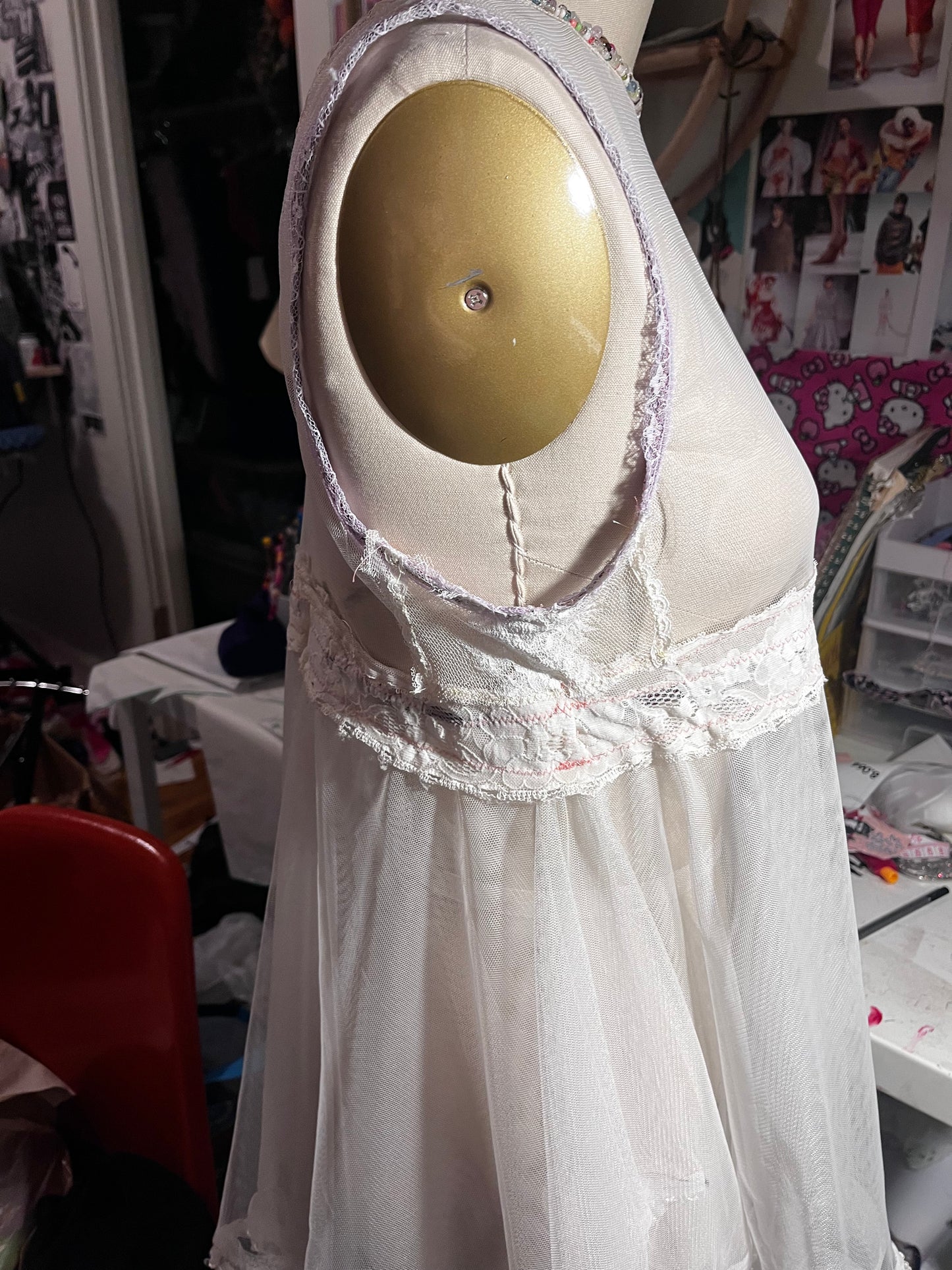 RTS Beaded Elodie Babydoll Dress (Sz S/M)