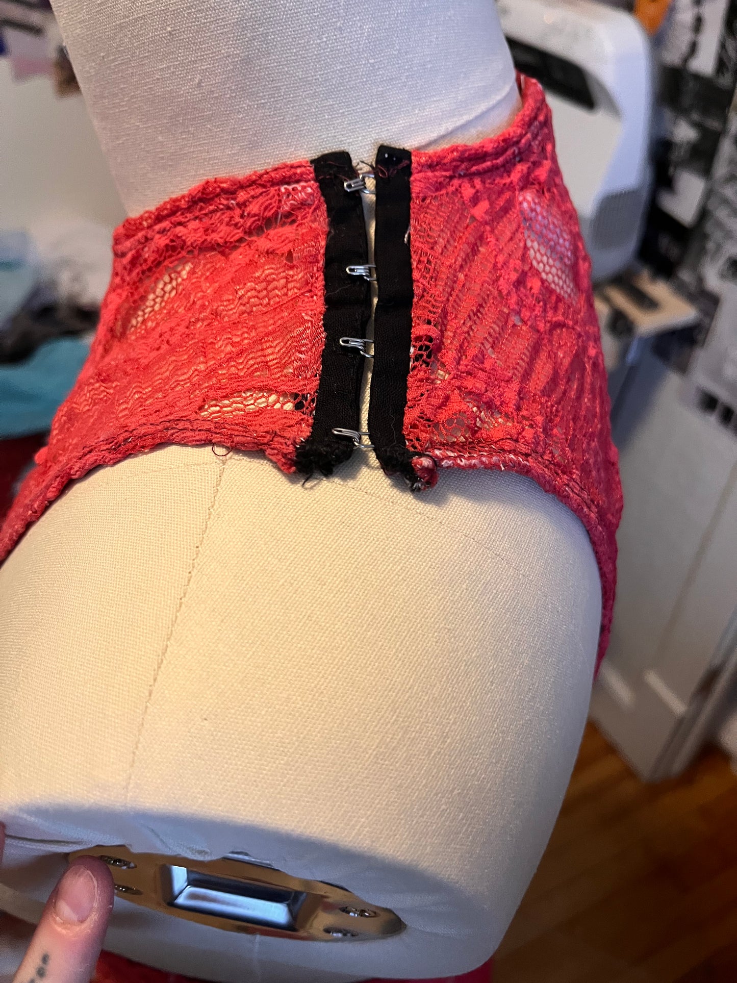 RTS Pink Lace Tank (Sz M/L)