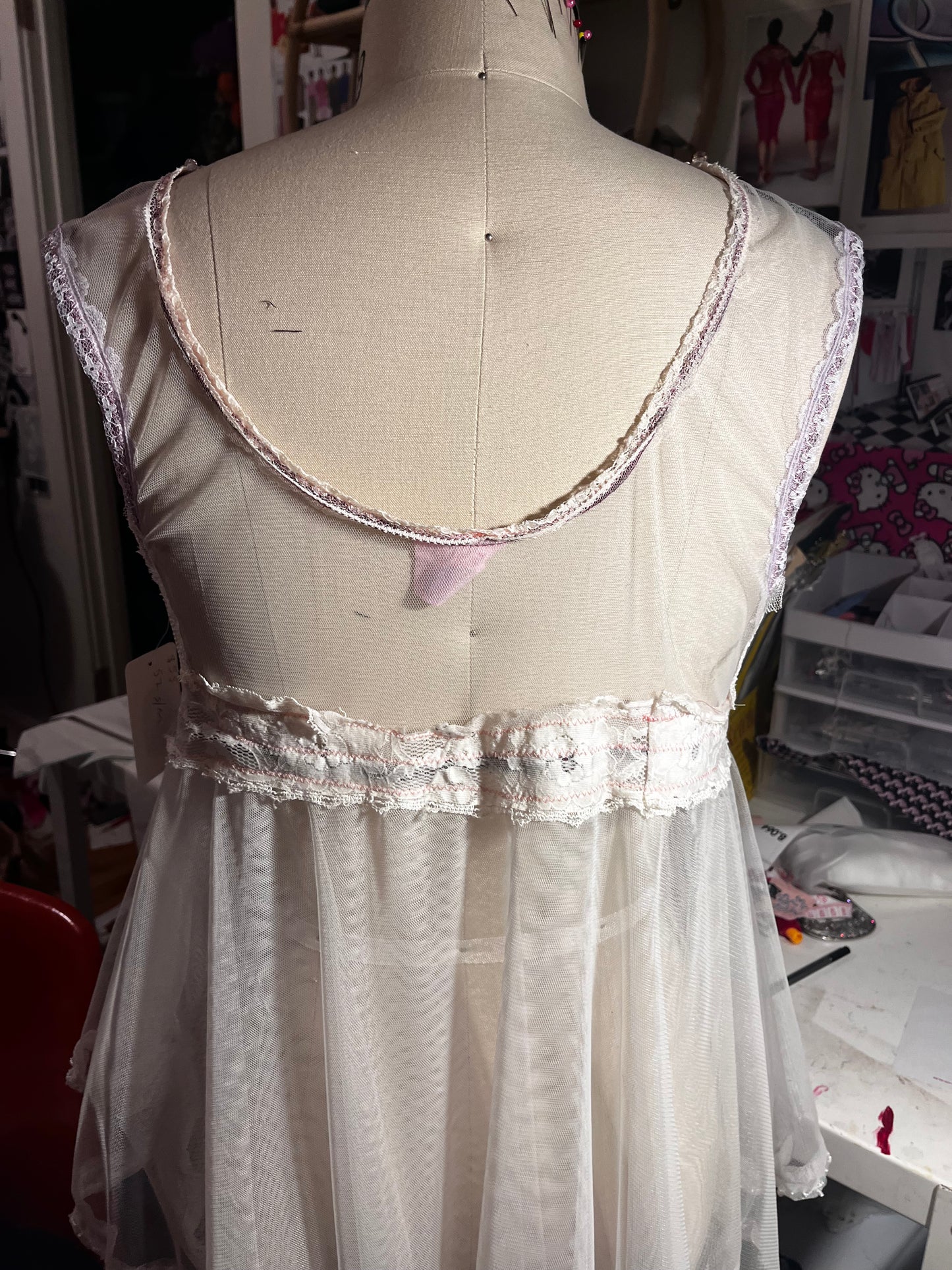 RTS Beaded Elodie Babydoll Dress (Sz S/M)