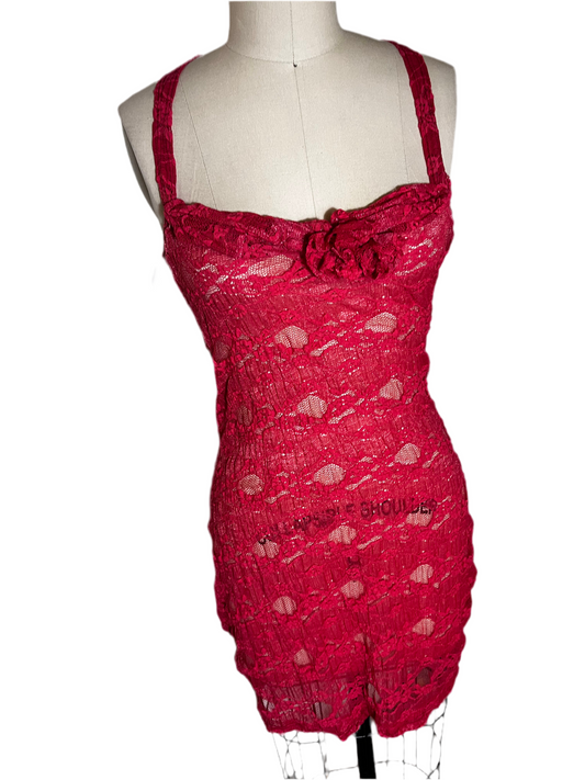 RTS Tina Dress (pink lace) Sz. S/M