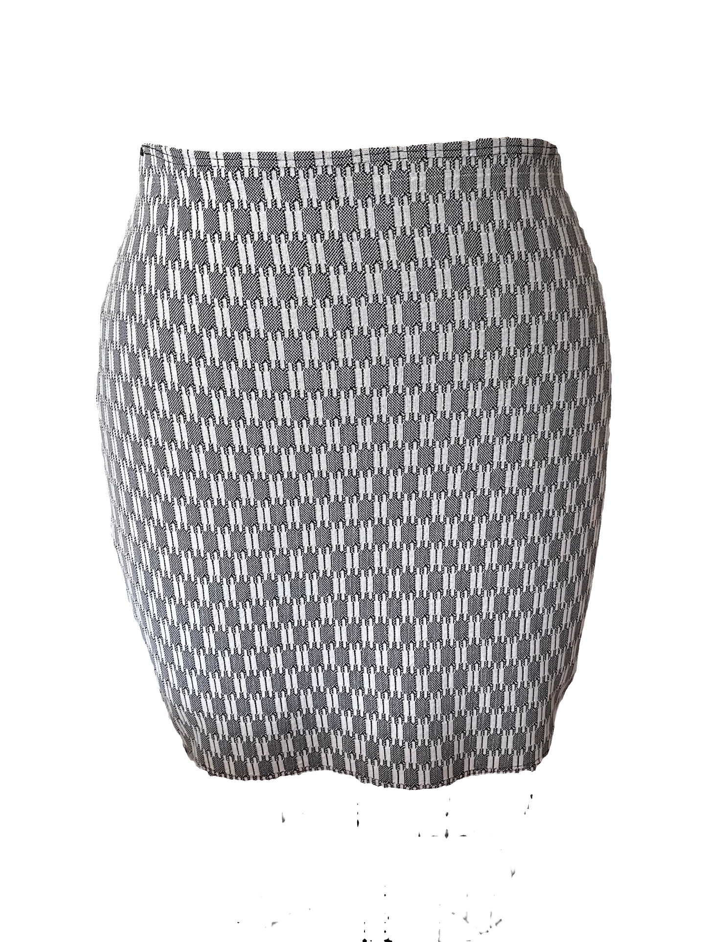 RTS Evan mini skirt S/M (black and white jacquard knit)