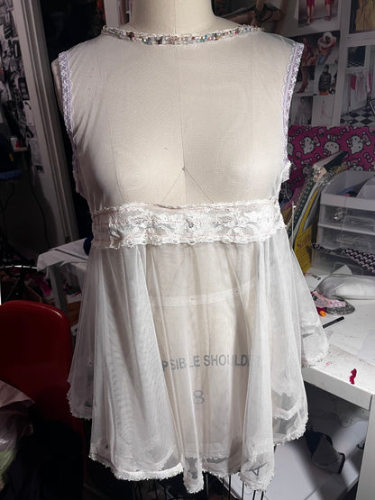 RTS Beaded Elodie Babydoll Dress (Sz S/M)