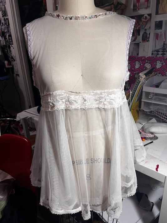 RTS Beaded Elodie Babydoll Dress (Sz S/M)