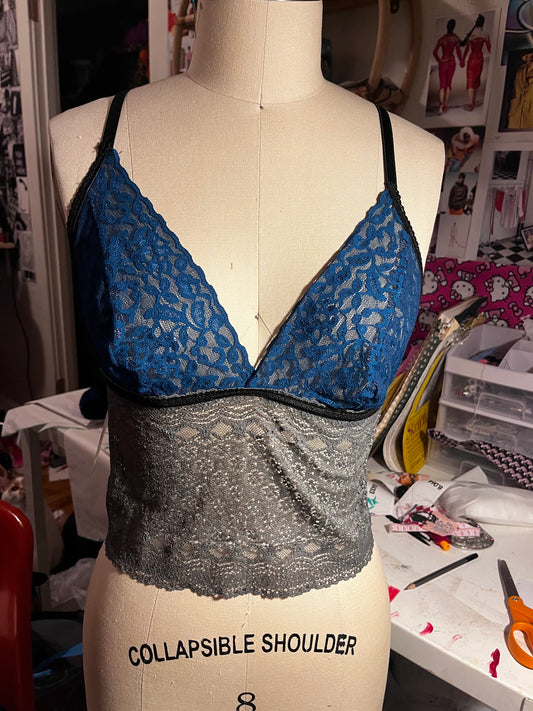 RTS Celeste Top (teal and gray) (Sz s/m)