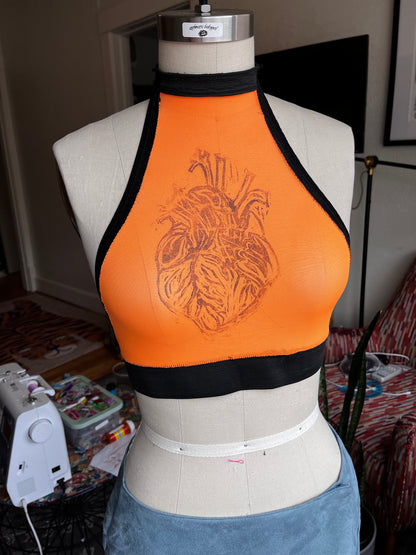 HEART HALTER TOP