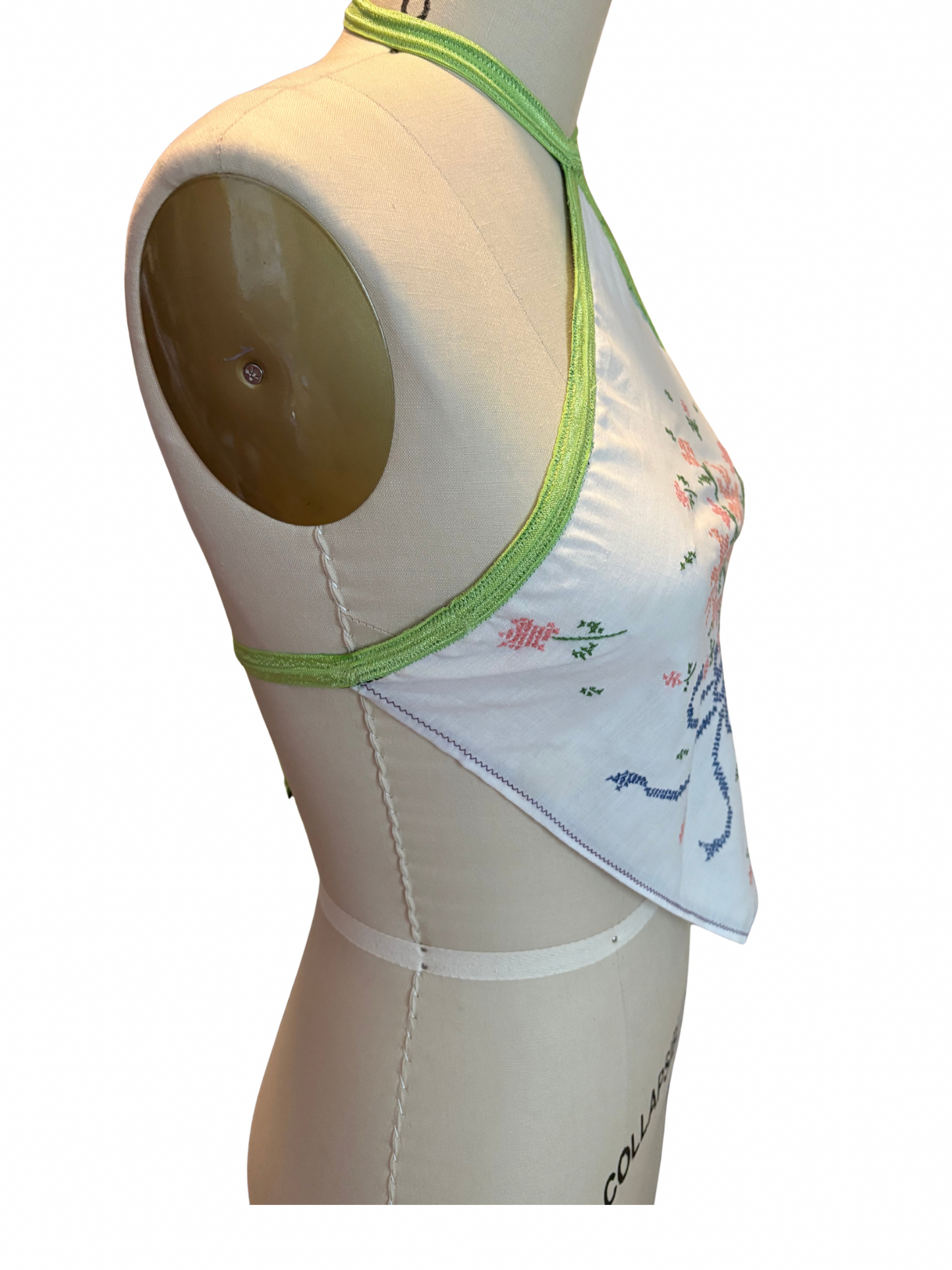 RTS Upcycled Halter Top Sz XS/S