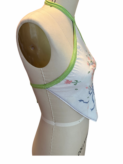 RTS Upcycled Halter Top Sz XS/S