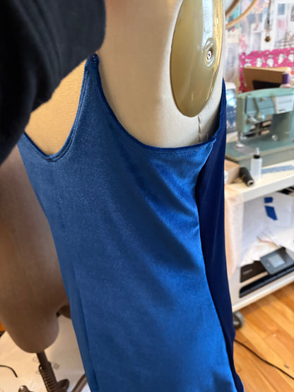 RTS Was I too real? velour mini dress (sz s/xs)