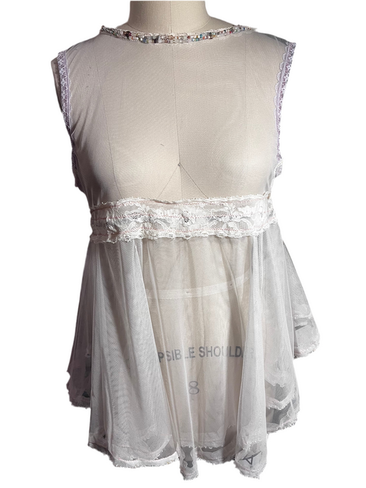 RTS Beaded Elodie Babydoll Dress (Sz S/M)