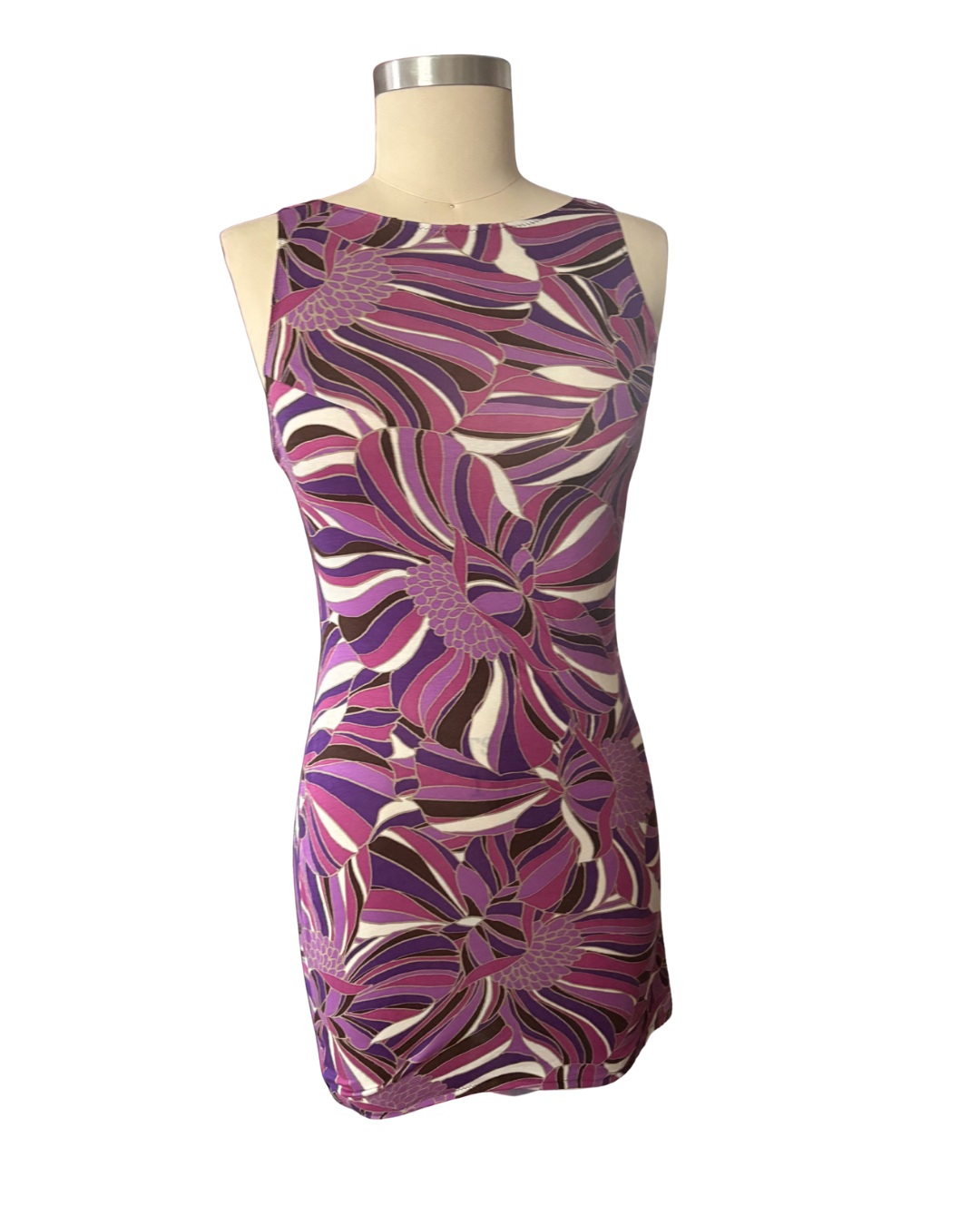 RTS Apricot Jam dress— Purple Print, sz L