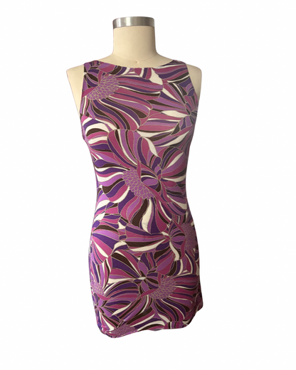 RTS Apricot Jam dress— Purple Print, sz L