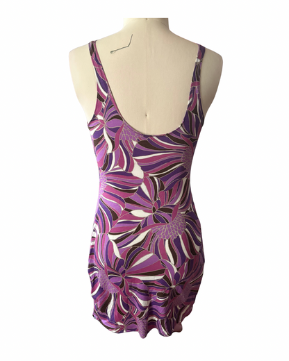 RTS Apricot Jam dress— Purple Print, sz L