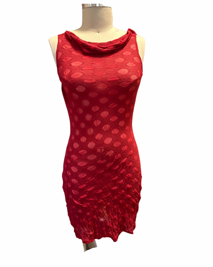 RTS Apricot Jam Dress, Red Polka Dot, Sz L