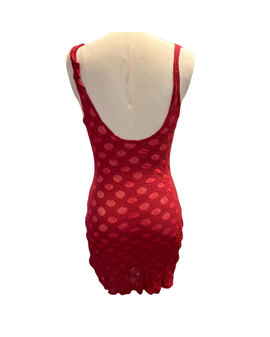 RTS Apricot Jam Dress, Red Polka Dot, Sz L
